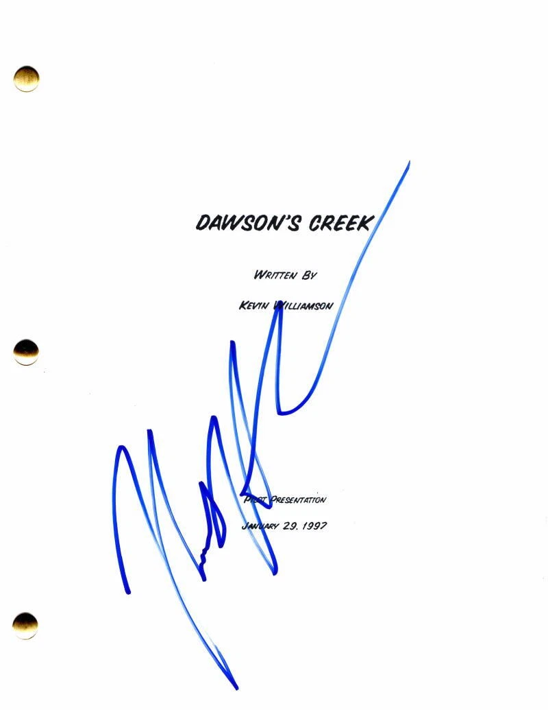 Katie Holmes Signed Autograph Dawson's Creek Full Pilot Script - Full Signature!
