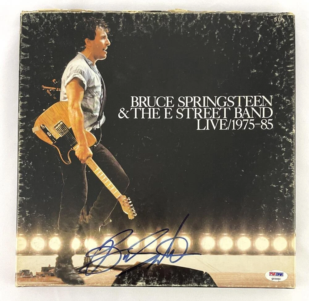 Bruce Springsteen Signed Autograph E Street Band Live Album Record Boxed Set PSA
