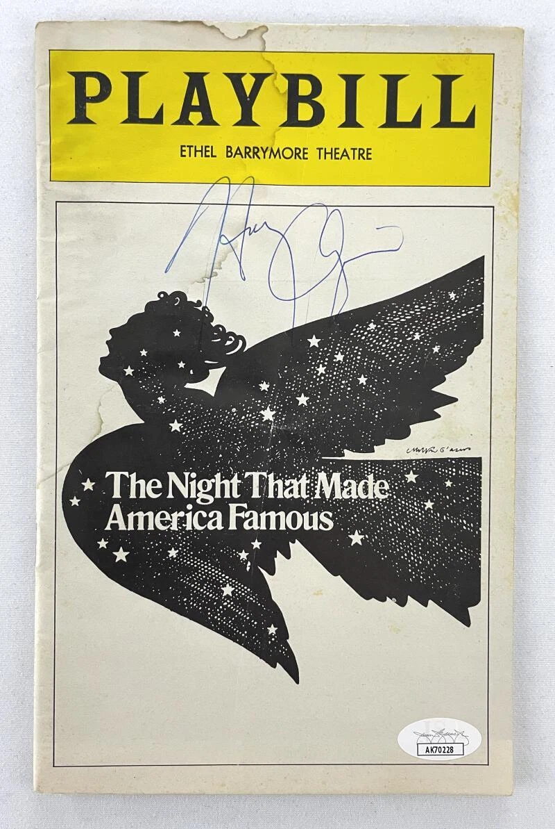 Harry Chapin Signed Autograph The Night That Made America Famous Playbill JSA
