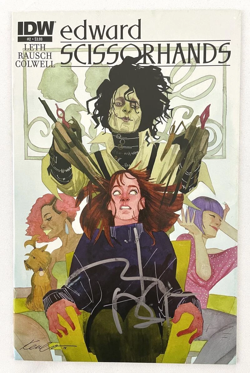 Johnny Depp Signed Autograph Edward Scissorhands Comic Book w/ Beckett COA
