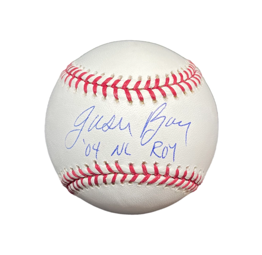 Jason Bay Signed Autograph OMLB Baseball Ball 2004 NL ROY Steiner MLB Auth Holo
