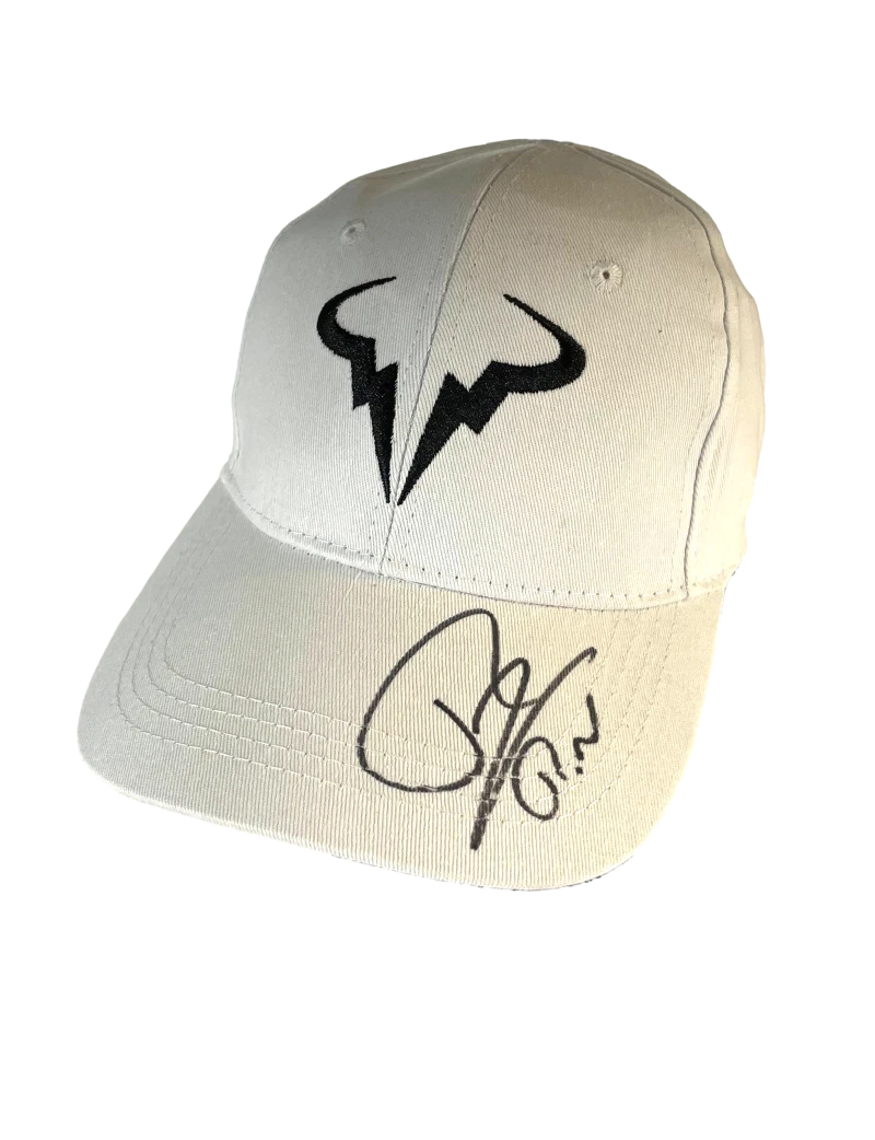 Rafael Nadal Signed Autograph Signature Logo Tennis Baseball Cap Hat w/ JSA
