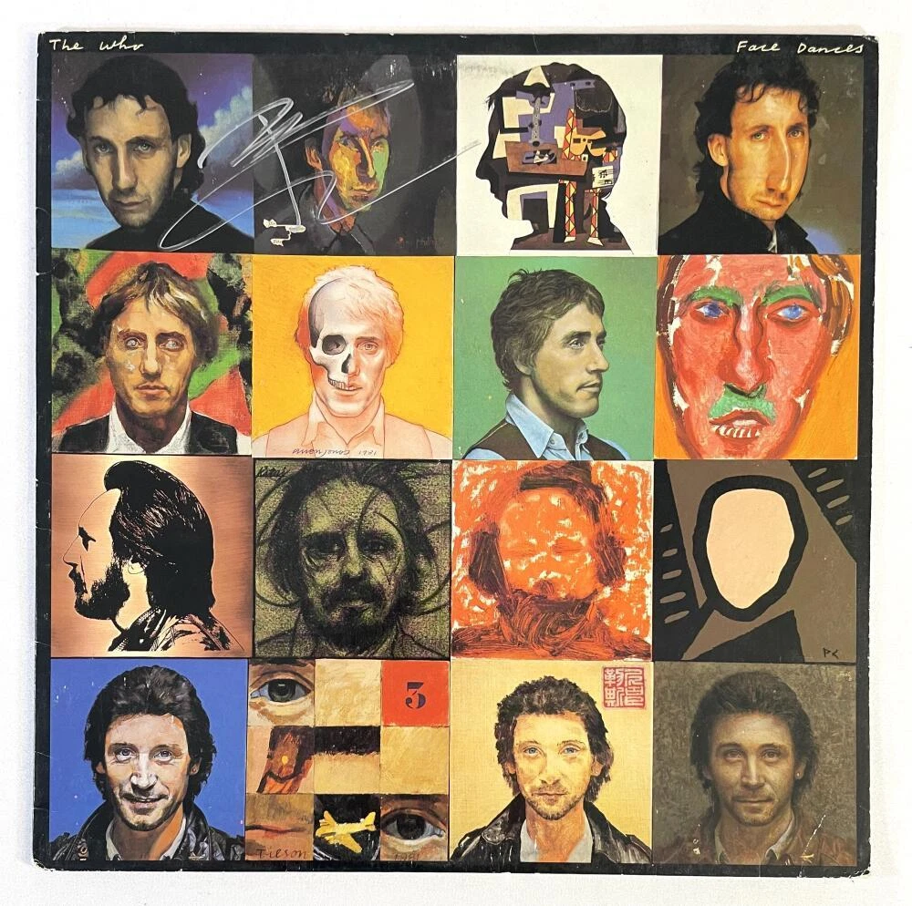 Pete Townshend The Who Signed Autograph Album Vinyl Record Face Dances - Beckett
