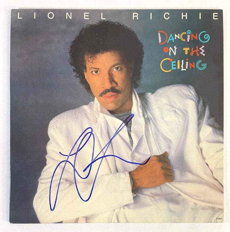 Lionel Richie Signed Autograph Album Vinyl Record Dancing on the Ceiling Beckett
