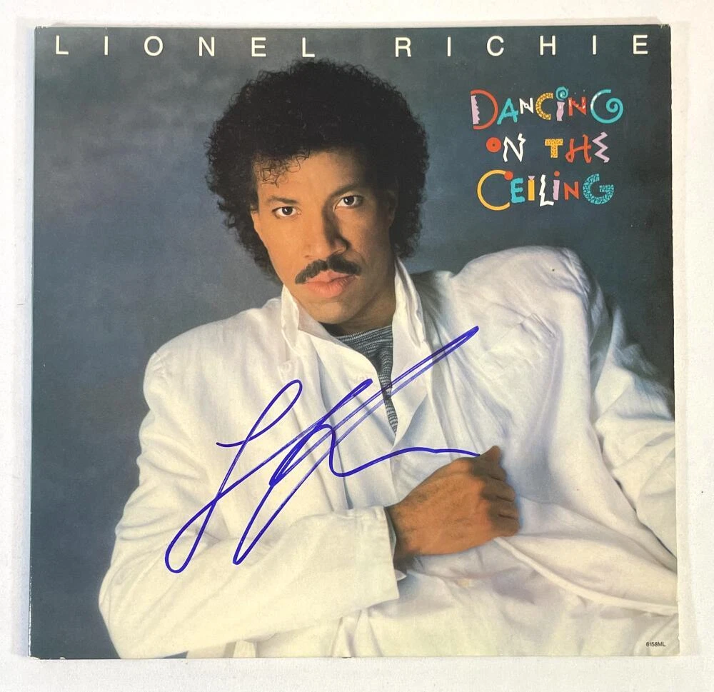 Lionel Richie Signed Autograph Album Vinyl Record Dancing on the Ceiling BAS COA
