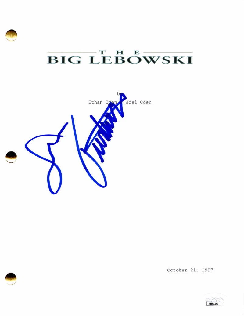 John Turturro Signed Autograph The Big Lebowski Full Movie Script Jesus JSA COA
