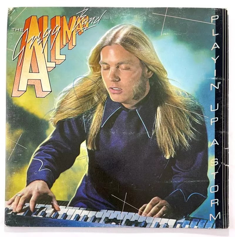Gregg Allman Signed Autograph Album Vinyl Record - Playin Up A Storm Brothers
