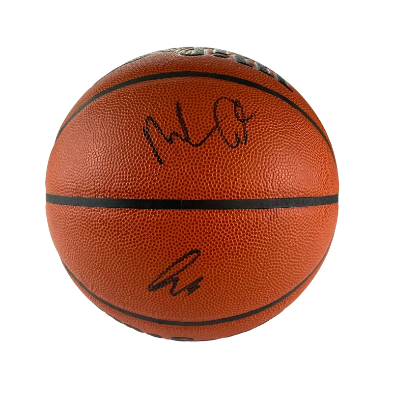 Mark Cuban & Luca Doncic Signed Autograph Wilson Basketball Ball w/ JSA COA
