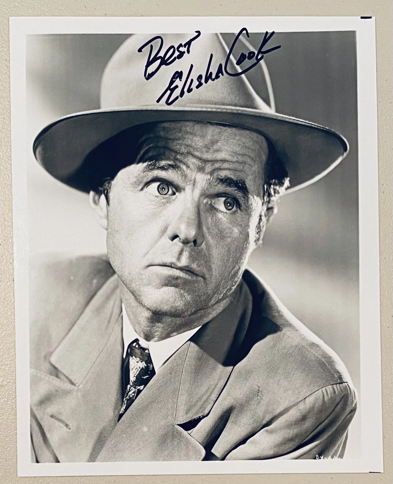 New ListingElisha Cook Jr Signed Autographed 8x10 Photo BAS Beckett Cert The Maltese Falcon
