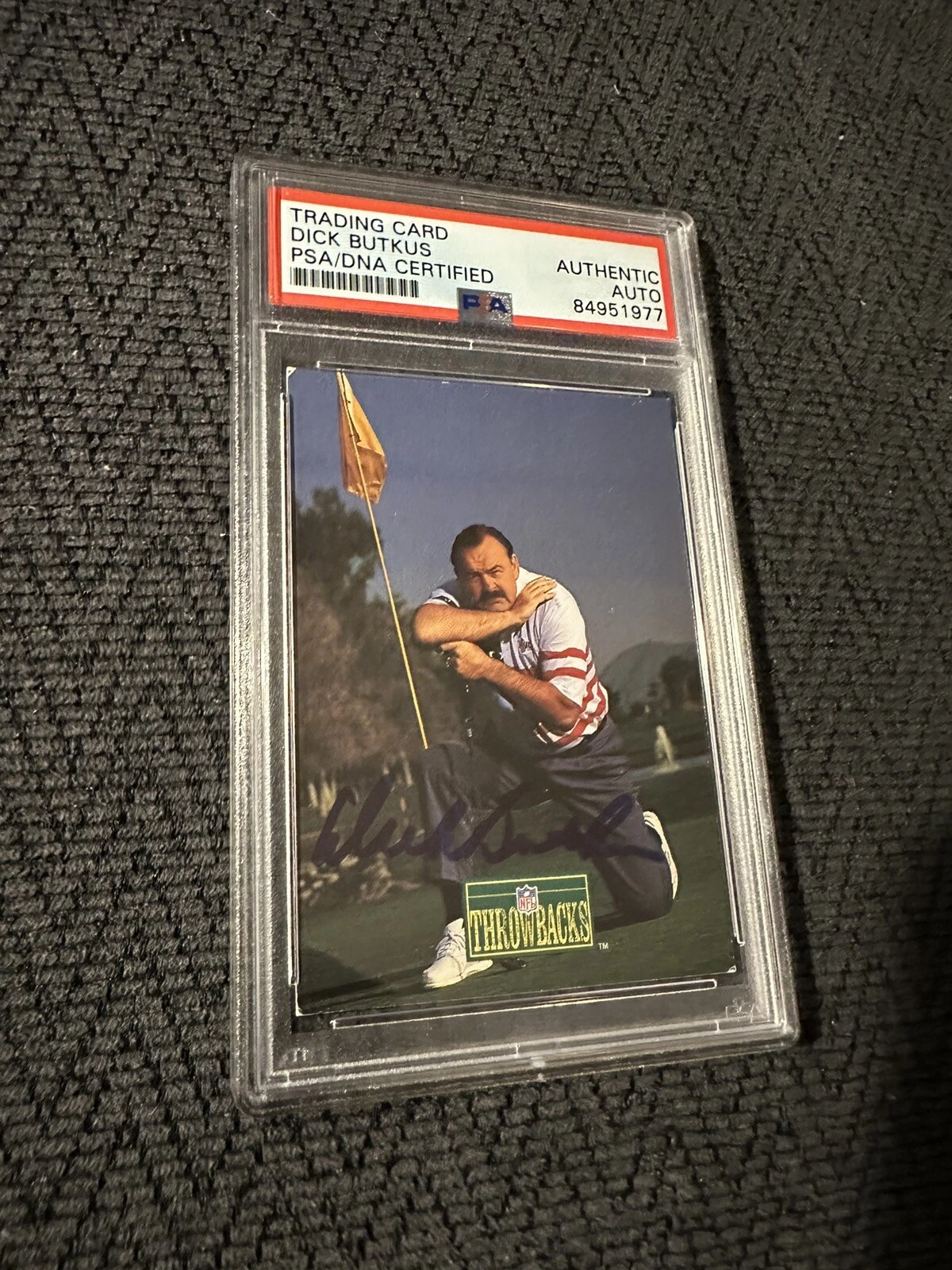 Dick Butkus Signed 1993 Pro Line Portraits #410 Card PSA /DNA Slab COA
