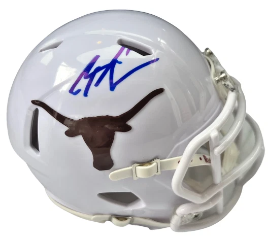 ROSCHON JOHNSON signed (TEXAS LONGHORNS mini football helmet BECKETT BAS AC93139
