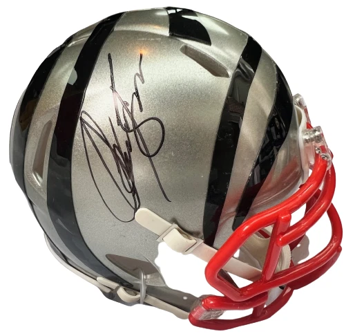 CHASE BROWN signed (CINCINNATI BENGALS) Flash mini helmet BECKETT BAS AC93182
