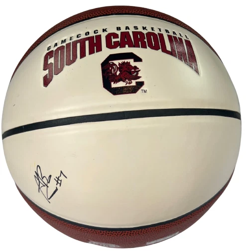 ALIYAH BOSTON SIGNED (SOUTH CAROLINA GAMECOCKS) F/S LOGO BALL PSA/DNA AN10055 COLLECTIBLE MEMORABILIA