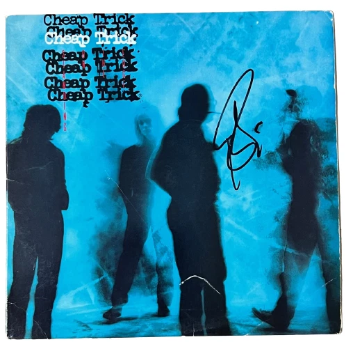 ROBIN ZANDER signed (CHEAP TRICK) Standing on the Edge record BECKETT AC93954
