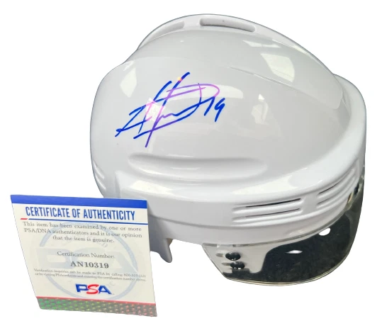 JONATHAN TOEWS signed (CHICAGO BLACKHAWKS) mini hockey helmet PSA/DNA AN1309
