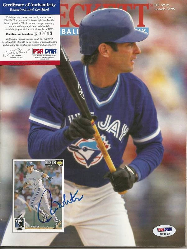 Paul Molitor HOF 1994 Beckett Magazine Signed PSA/DNA COA
