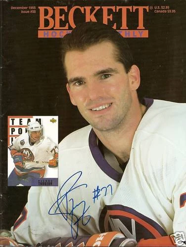 Pierre Turgeon 1993 Beckett Magazine Signed Auto
