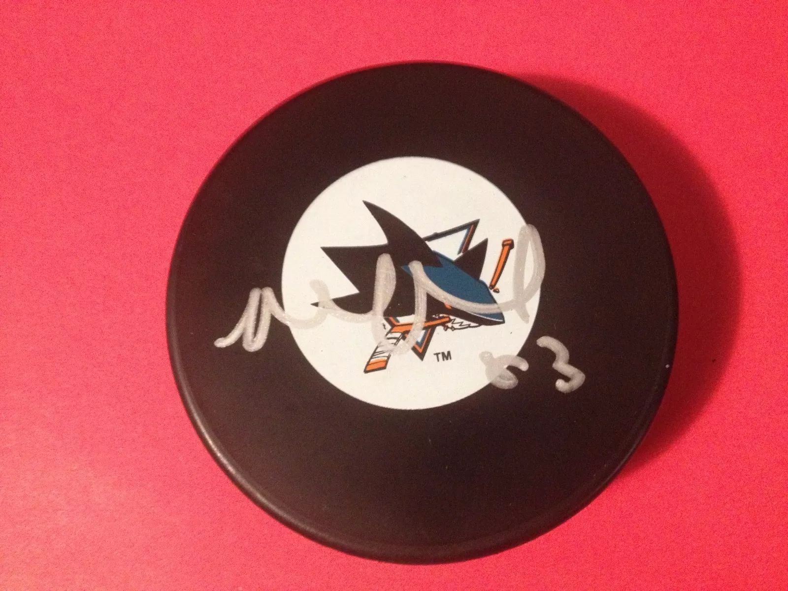 Matt Nieto Rookie SHARKS Signed Auto Puck Cube Holder
