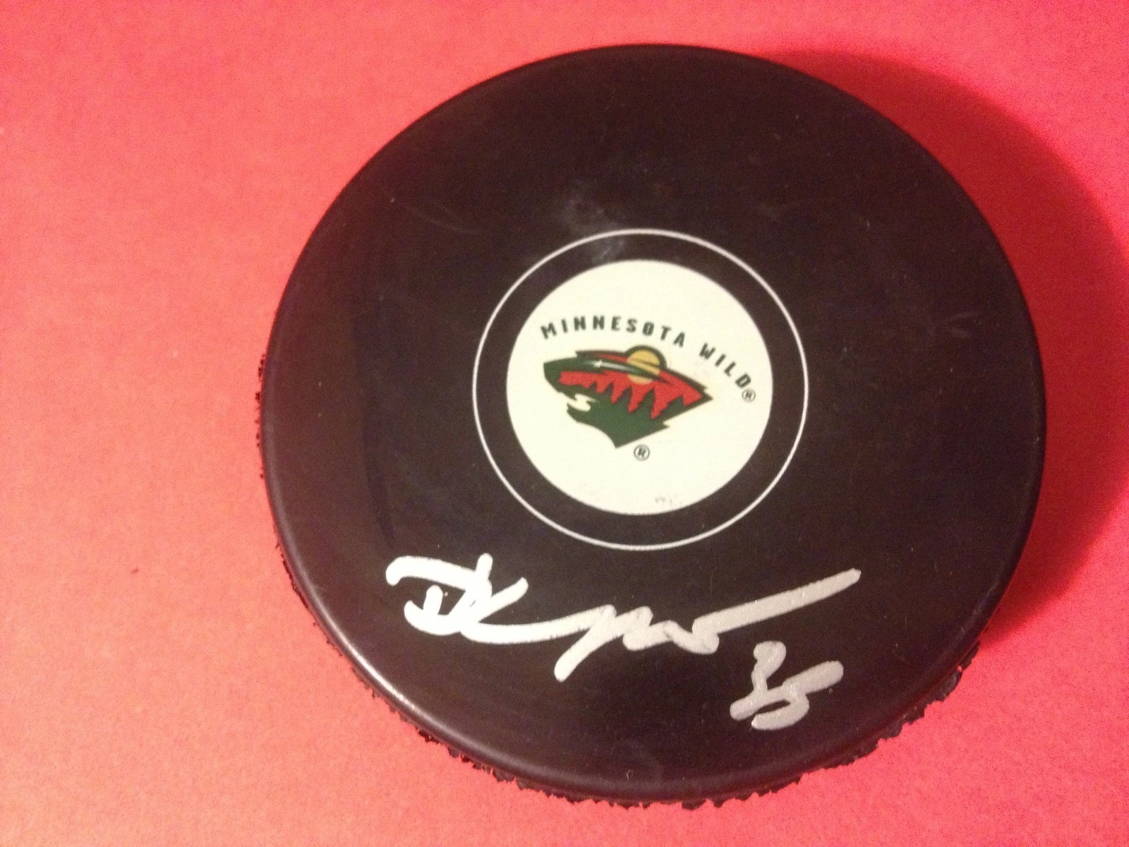 Darcy Kuemper Rookie Sensation Minnesota Wild Signed Auto Puck
