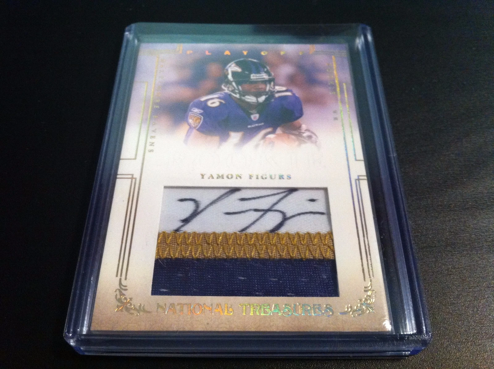 Yamon Figurs 2007 National Treasures Rookie 3-CLR Patch Jersey Auto /25
