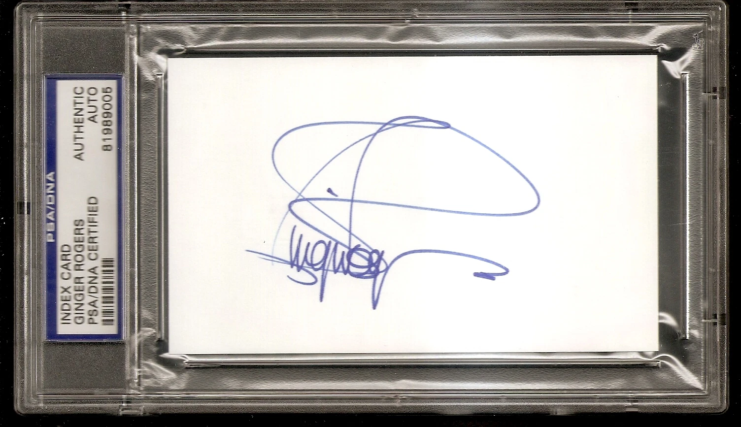 Ginger Rogers 1941 Best Actress Oscar Academy Winner Signed Auto PSA/DNA
