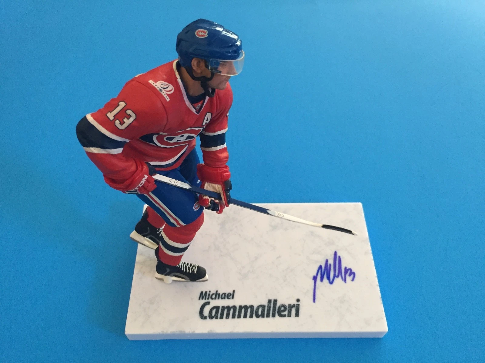 Michael Cammalleri Canadiens Signed Auto McFarlane Toy Action Figure Figurine
