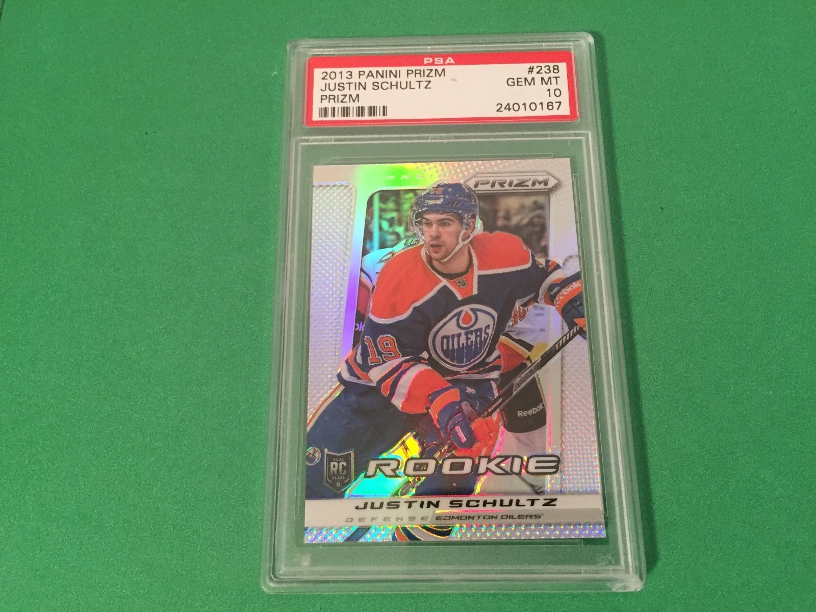 Justin Schultz Penguins 2013 Panini Prizm Rookie PSA 10 Gem Mint Rare
