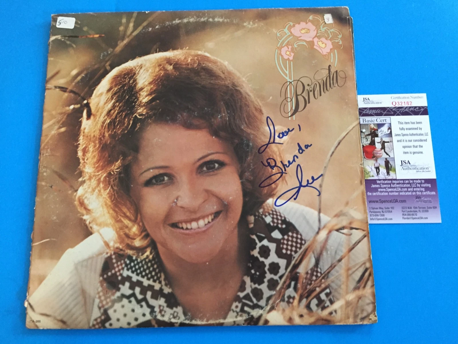 Brenda Lee Signed Auto 12