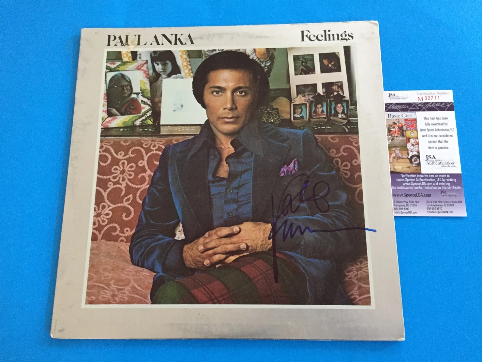 Paul Anka Feelings Signed Auto 12