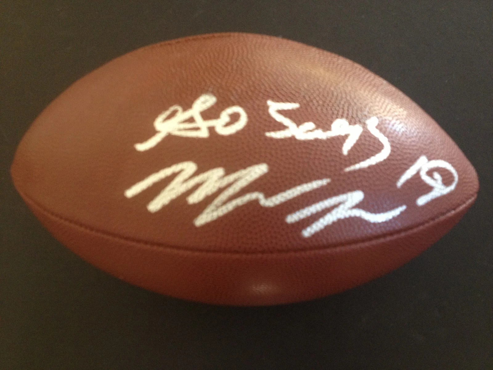 Matt Jones Jaguars Wilson Football Signed Auto Ball COA
