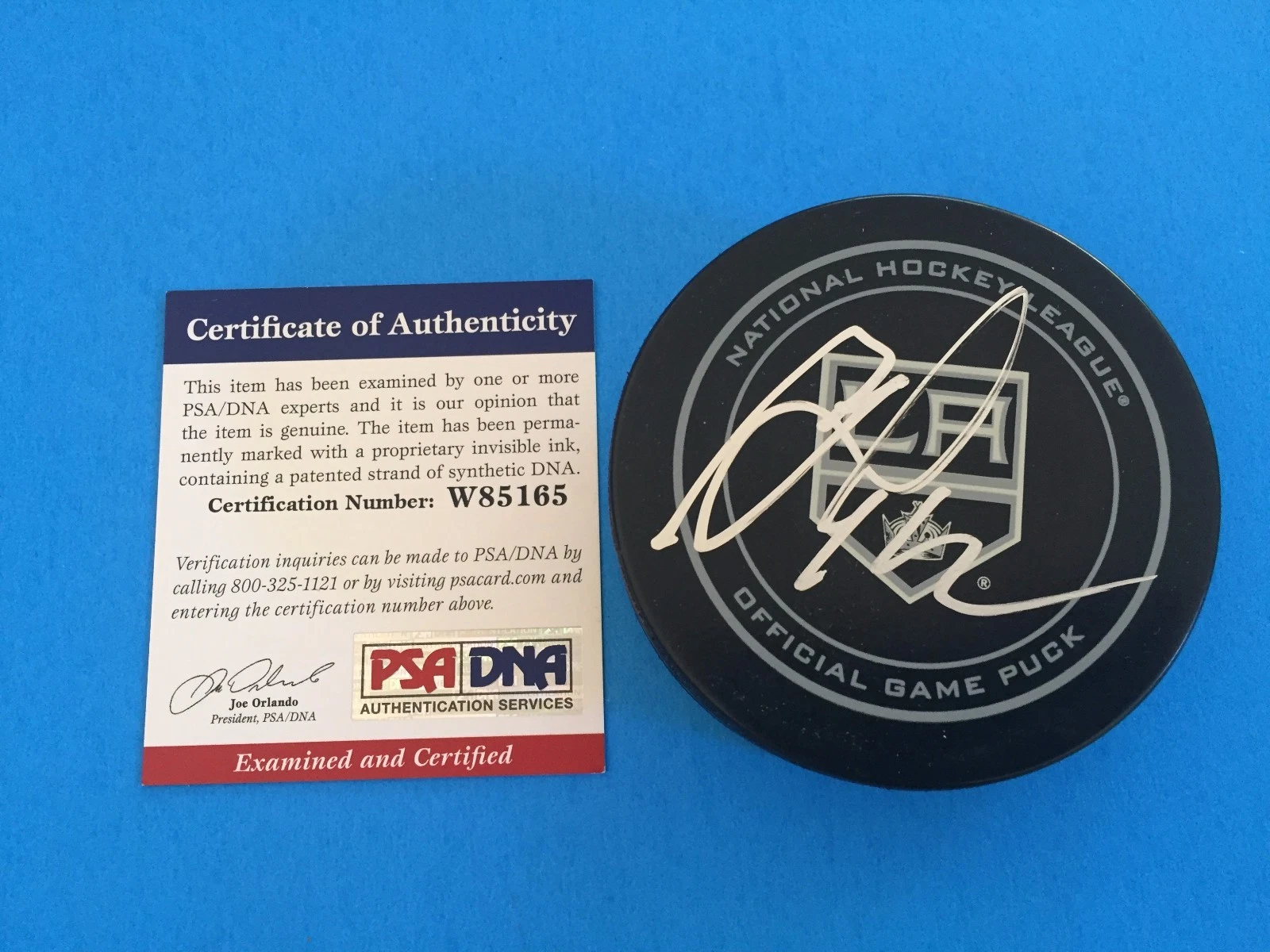Marian Gaborik Stanley Cup Kings Hockey Signed Puck Auto PSA/DNA COA
