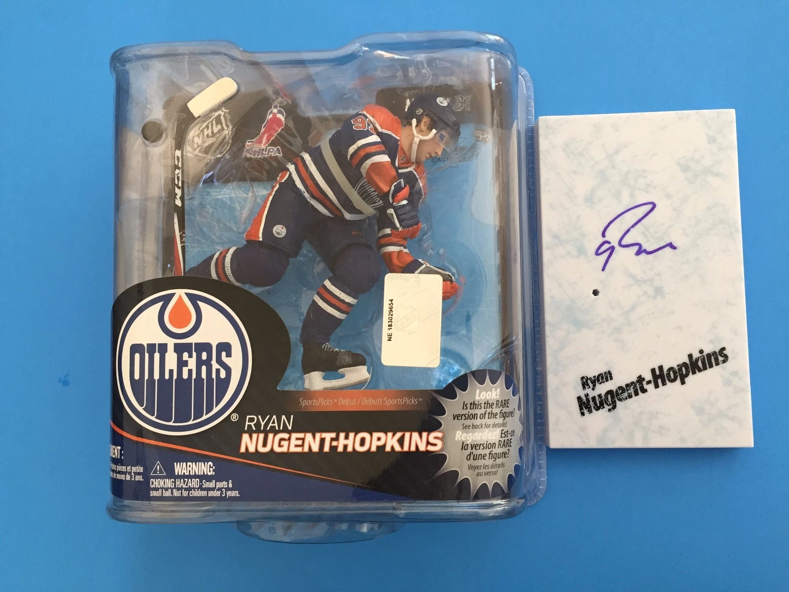 Ryan Nugent-Hopkins Oilers Signed Auto McFarlane Acition Figure Figurine
