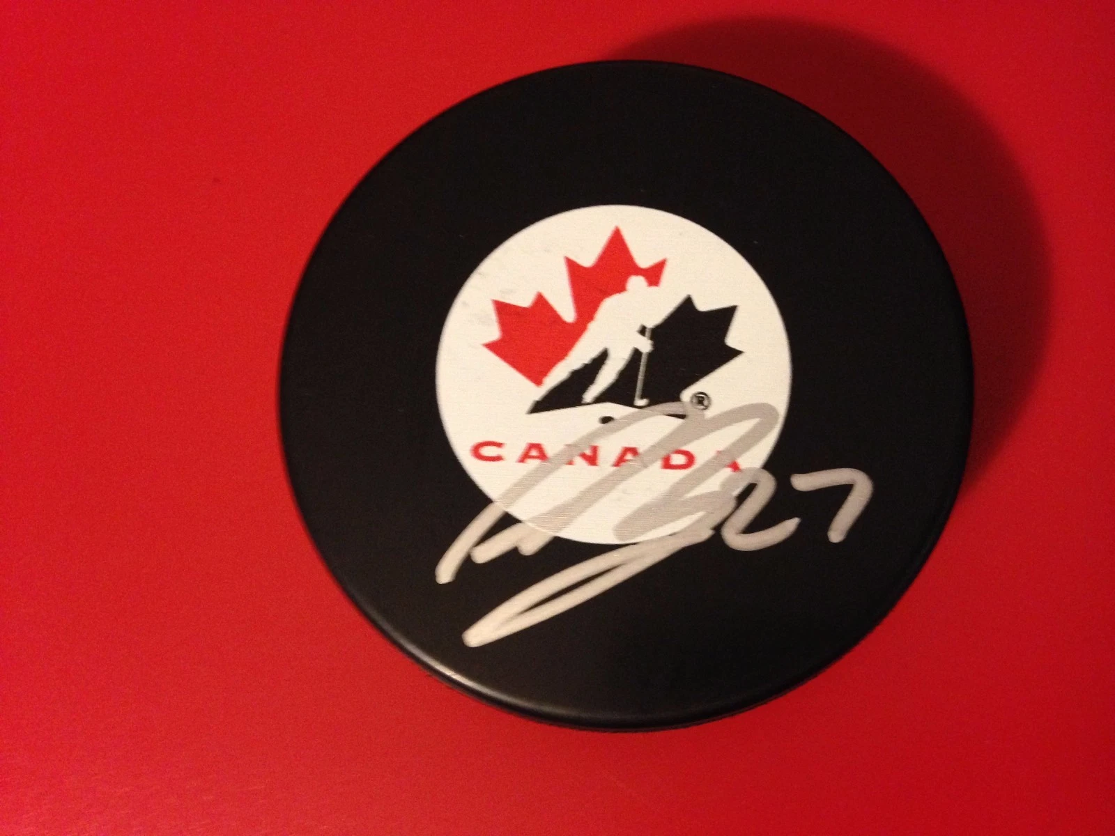 Ryan Murray Blue Jackets Canada Olympic Signed Auto Puck
