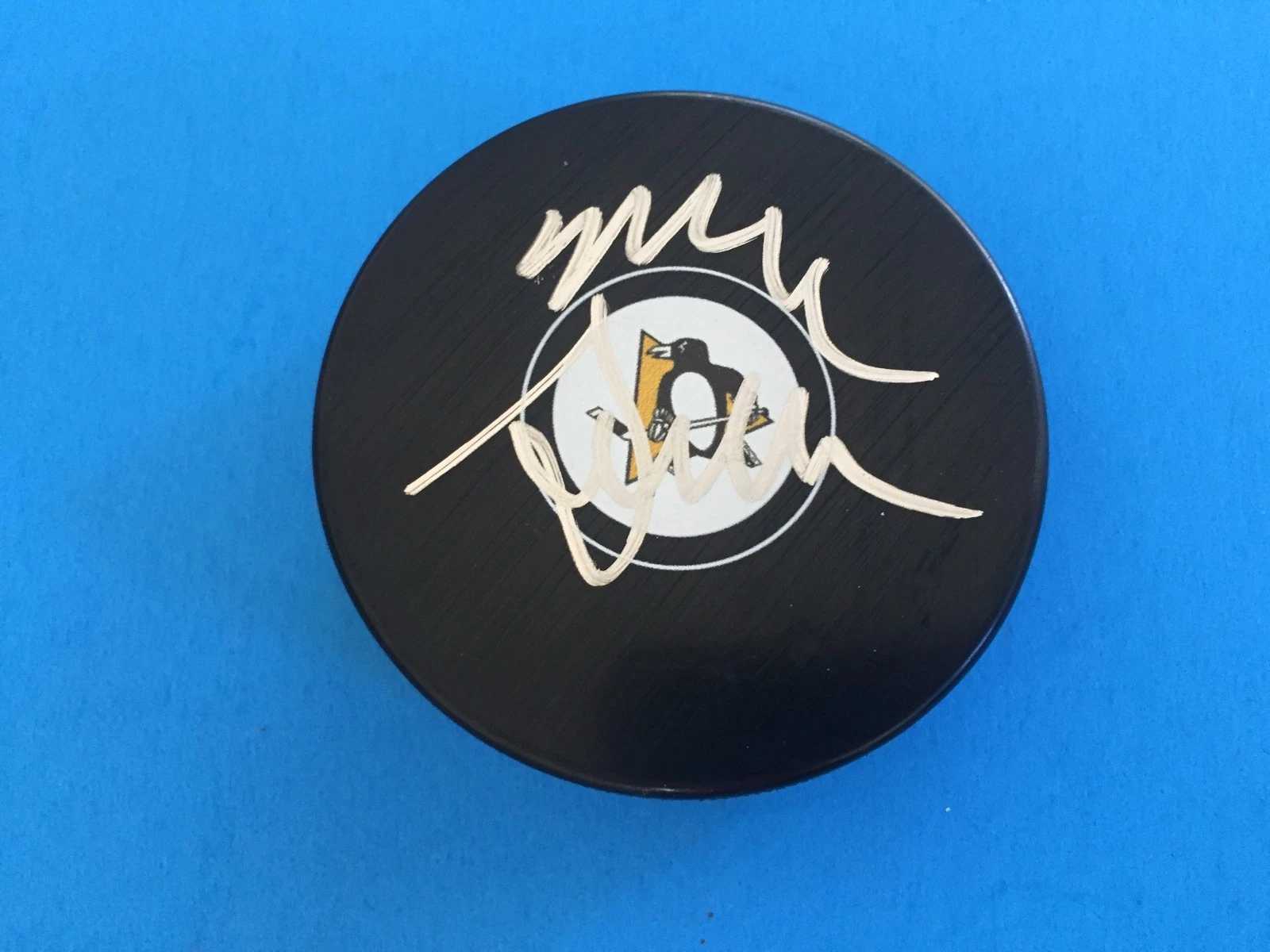 Mike Sullivan Stanley Cup Champions Penguins Signed Auto Puck Holder

