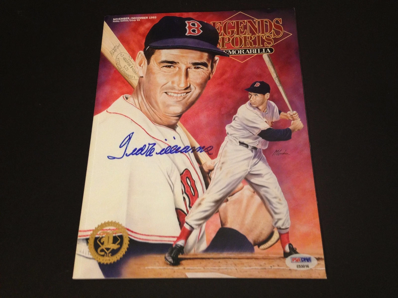 Ted Williams HOF Red Sox 1993 LEGENDS SPORTS Magazine Signed PSA/DNA Letter COA
