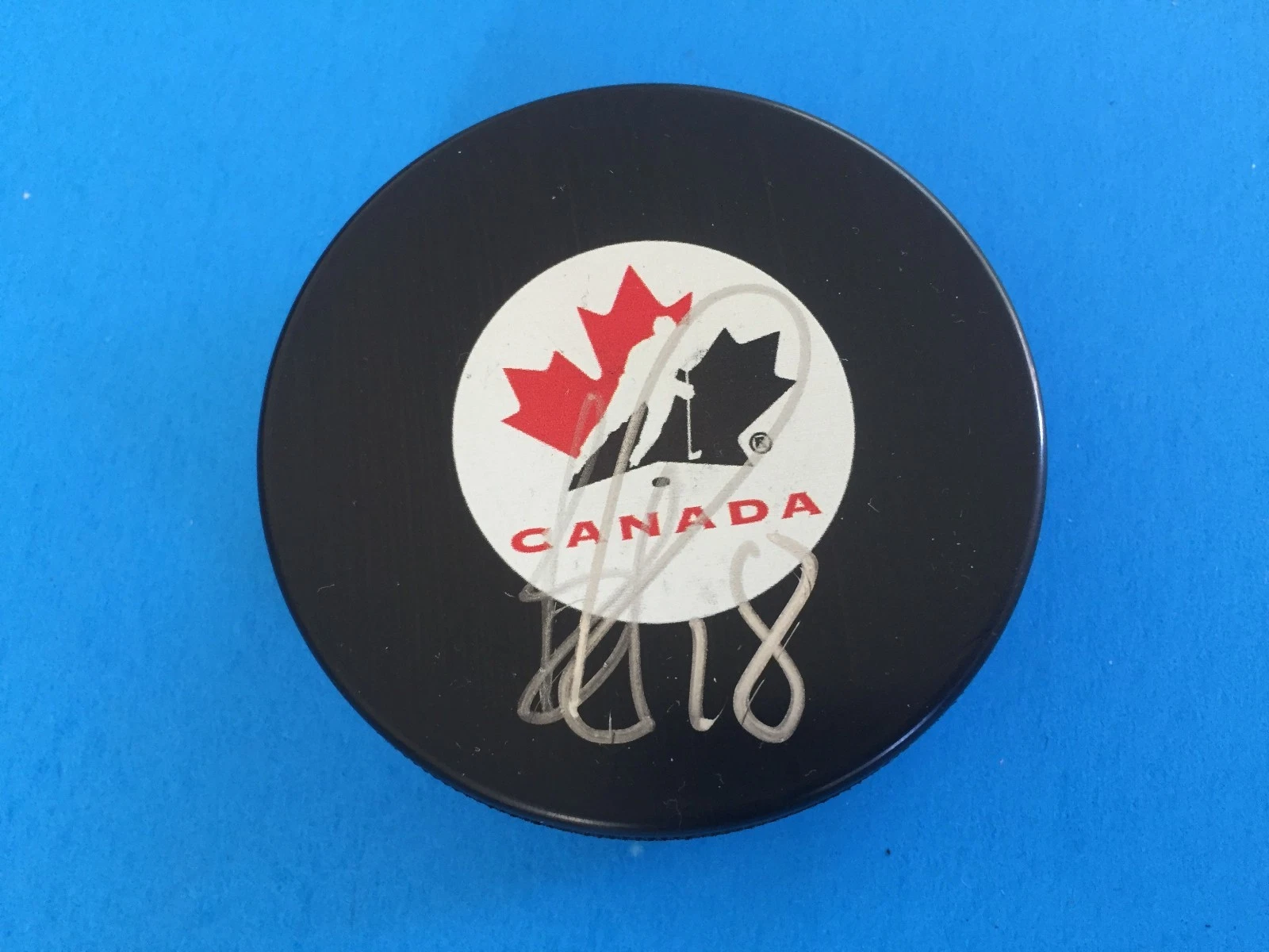 Bryan Little Canada Hockey Signed Auto Puck
