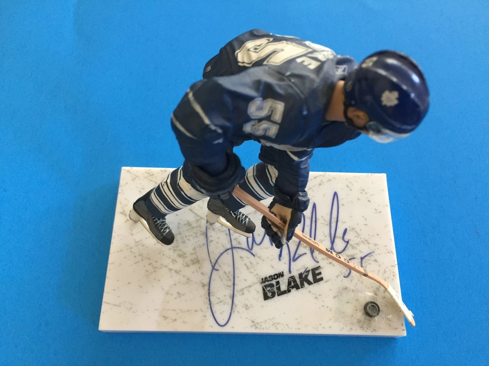 Jason Blake Maple Leafs Signed Auto McFarlane Toy Action Figure Figurine

