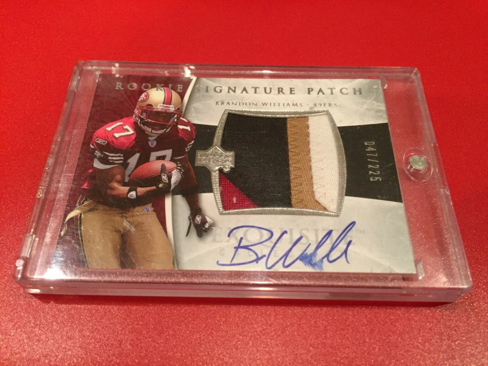 Brandon Williams 2006 Exquisite Signature Rookie 4-CLR Patch Jersey Auto /225
