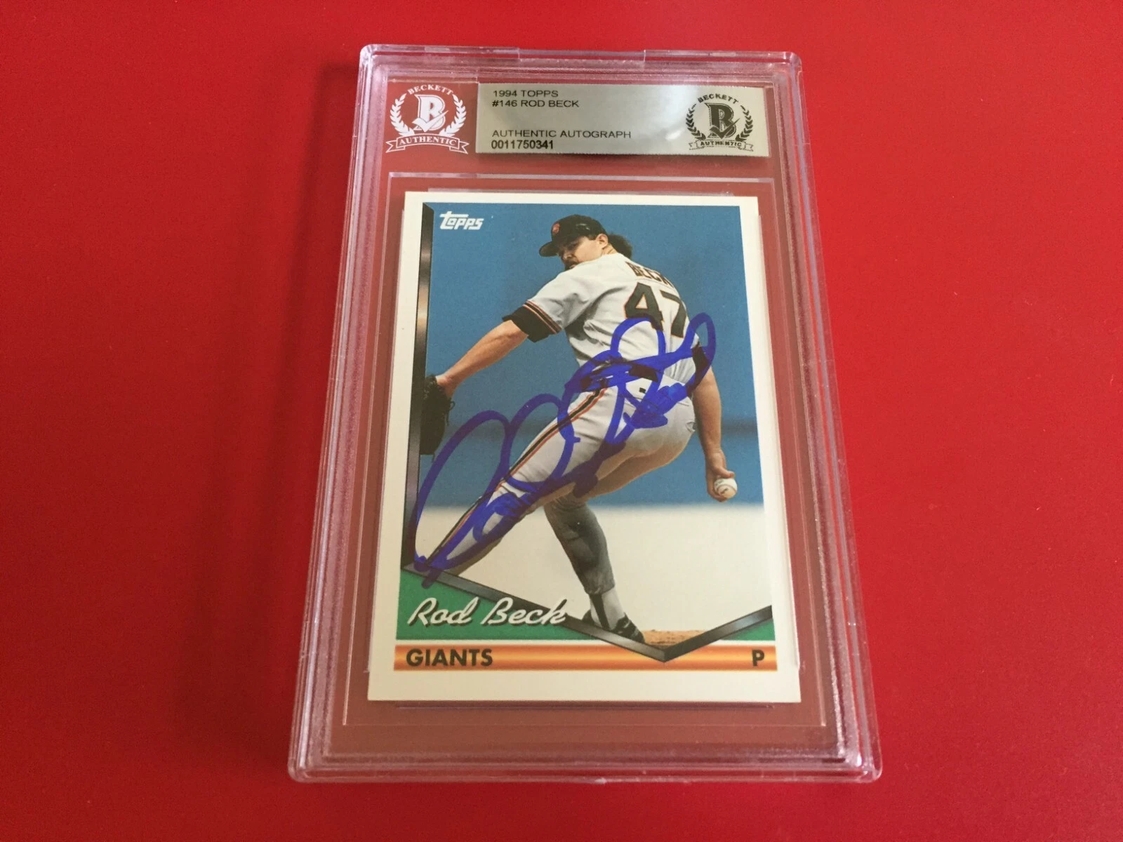 Rod Beck Giants 1994 Topps #146 Signed Auto PSA/DNA ENCAPSULATED
