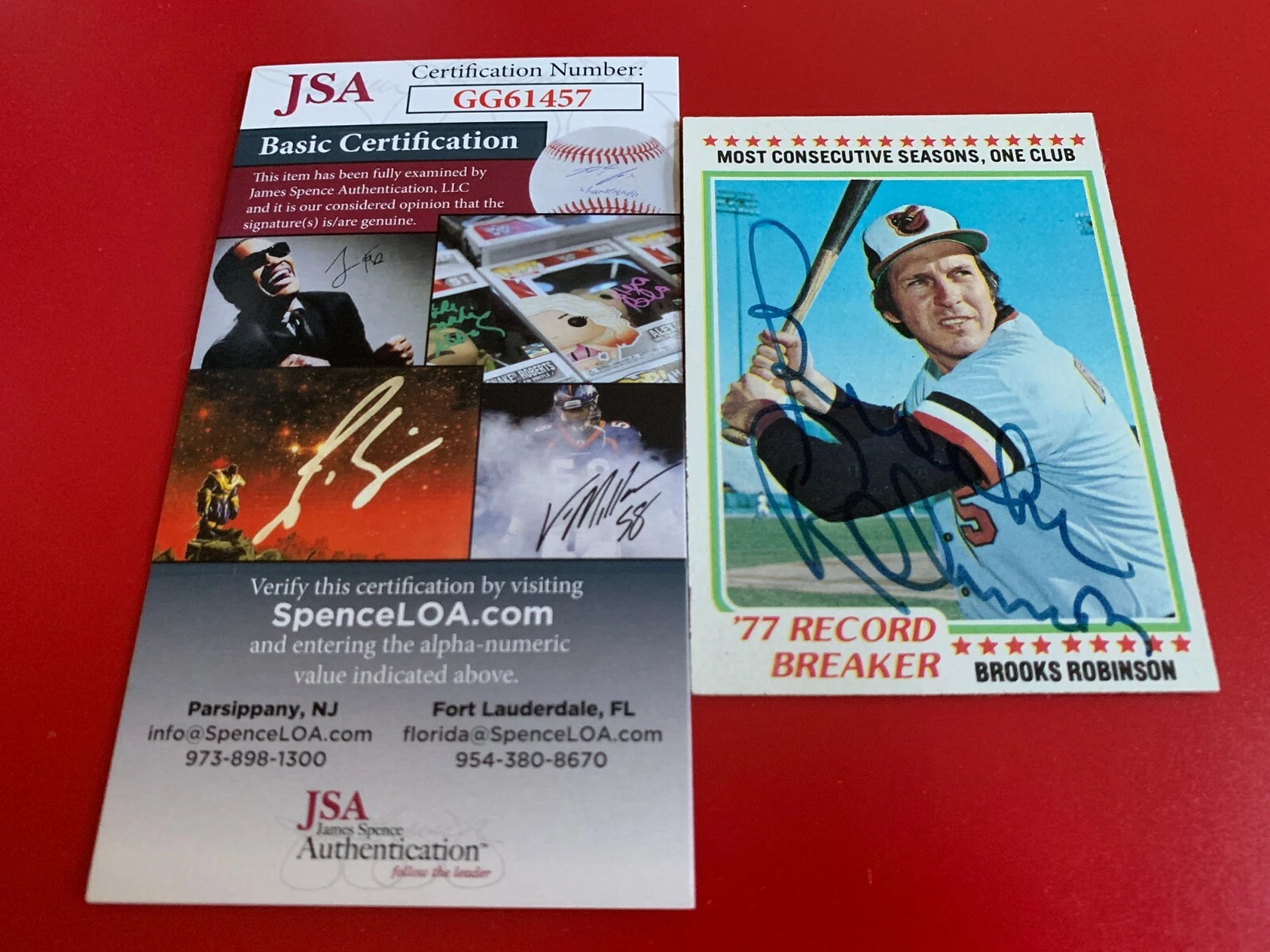 Brooks Robinson HOF Orioles 1978 Topps #4 Card Signed Auto JSA COA
