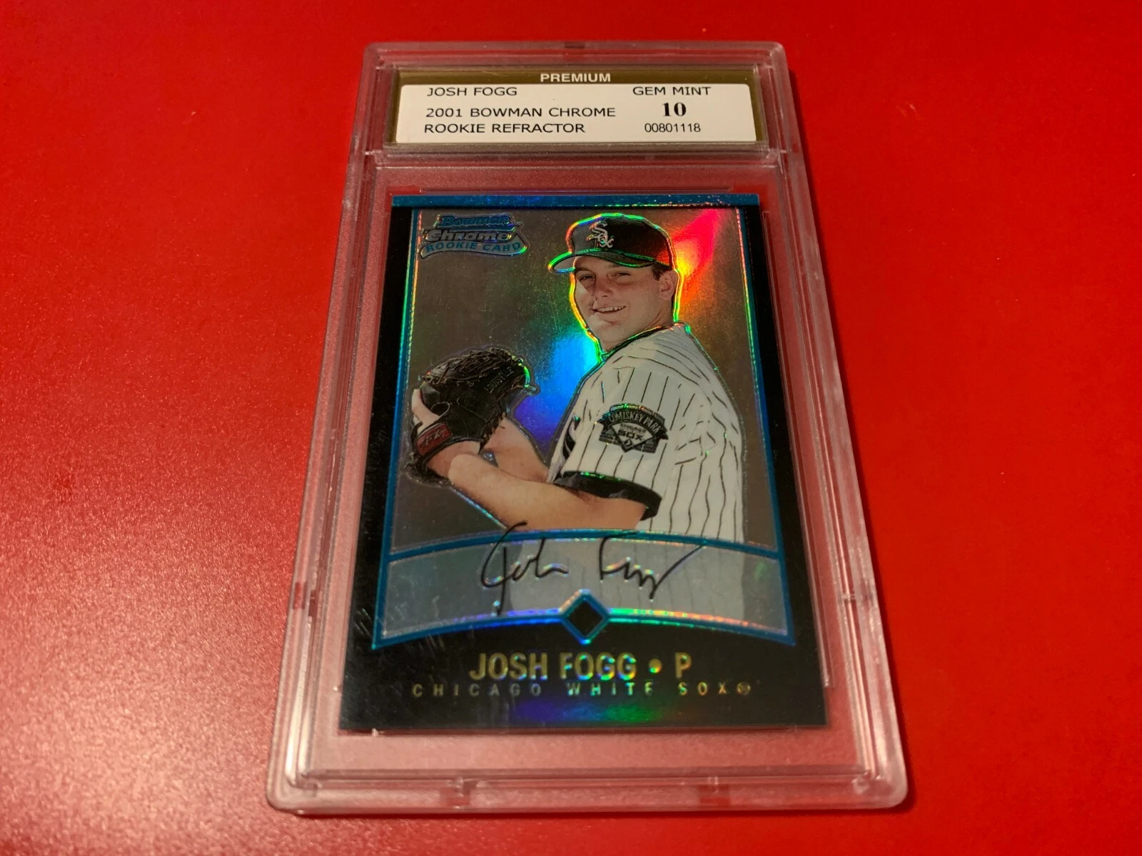 Jost Fogg 2001 Bowman Chrome Refractor Rookie Card GEM MINT PSG 10
