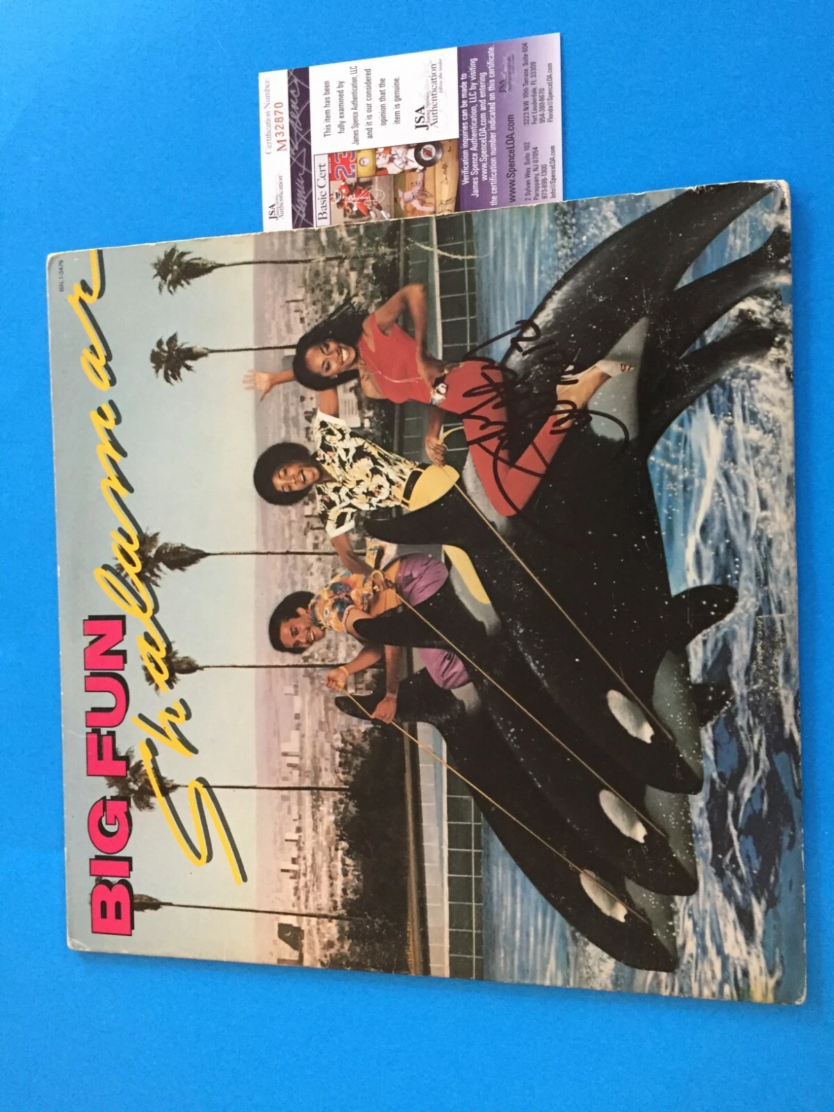 Jody Watley Big Fun Shalamar Signed Auto Vinyl Record Album JSA Certified COA
