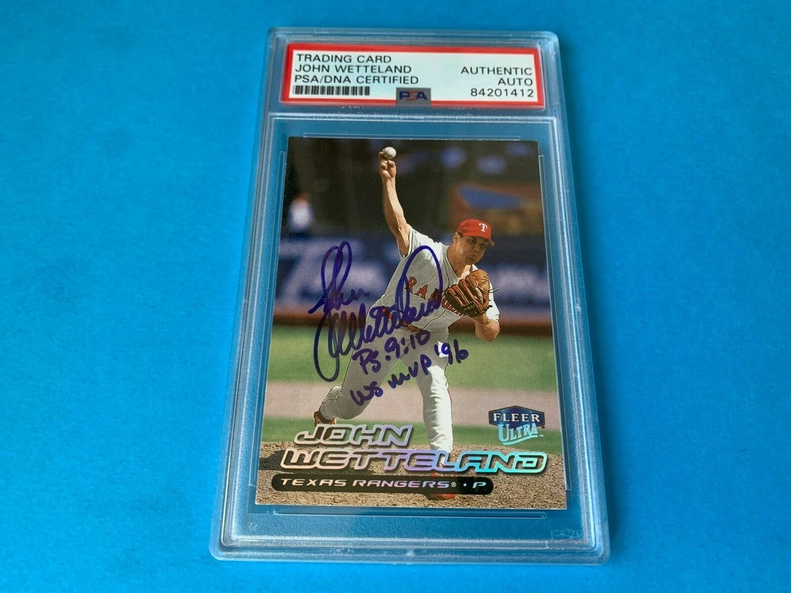 John Wettleland Yankees 2000 Fleer Ultra Card #185 Signed Auto PSA/DNA
