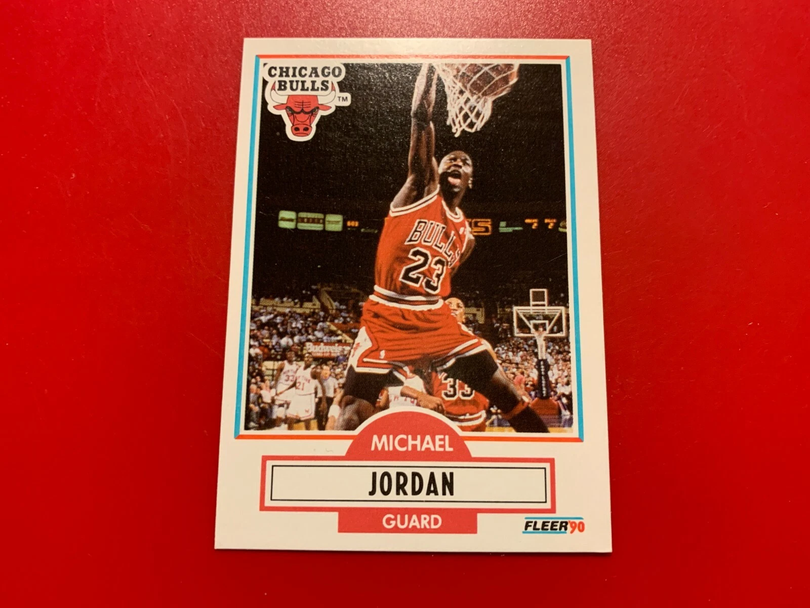 Michael Jordan Bulls HOF 1990-91 Fleer Card #26
