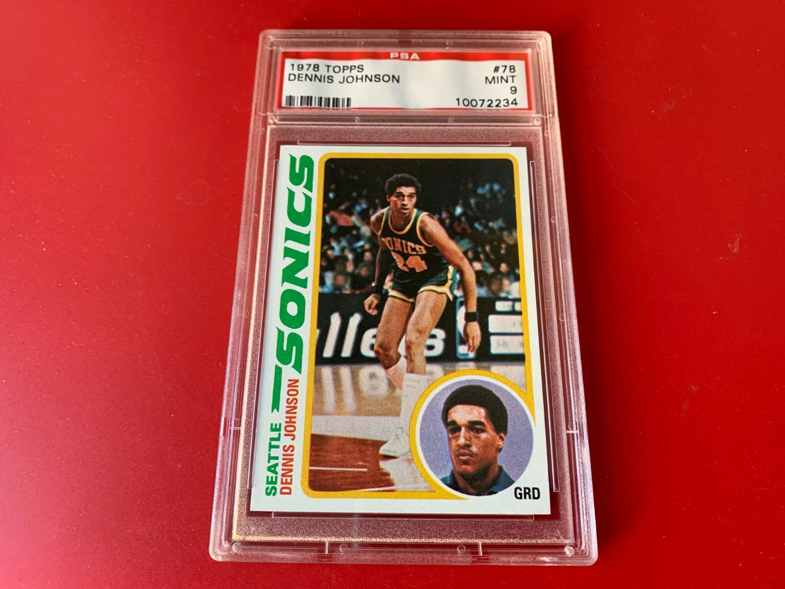 Dennis Johnson Celtics 1978 Topps ROOKIE PSA 9 Mint RARE
