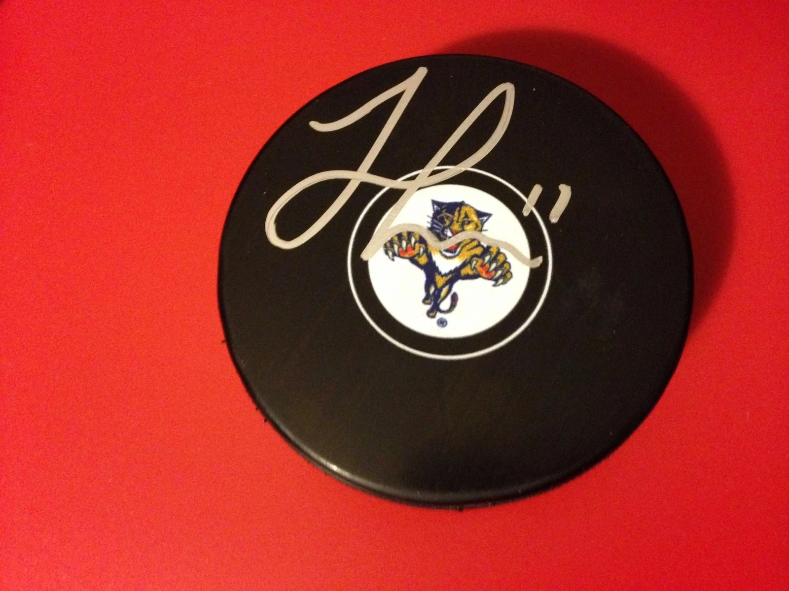 Jonathan Huberdeau Florida Panthers Signed Puck Holder Auto
