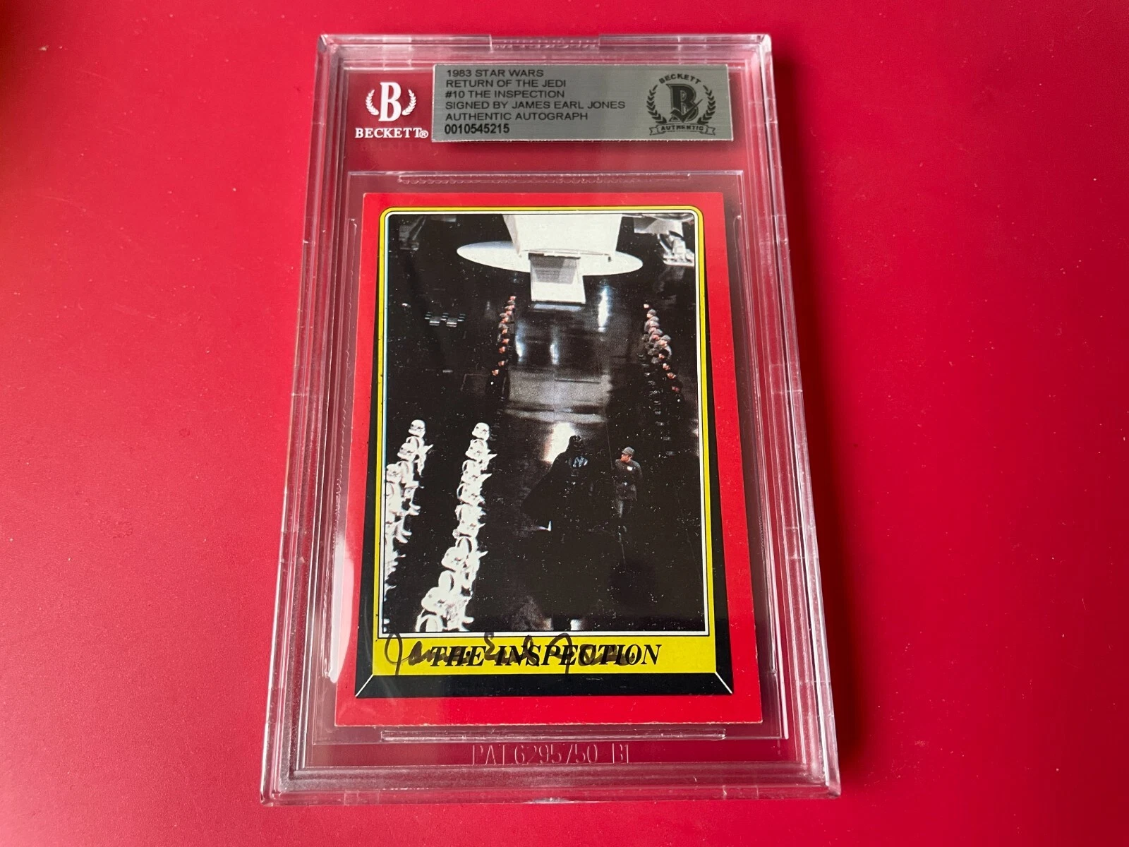 James Earl Jones 1983 Star Wars ROTJ Card #10 Signed Auto Beckett BAS
