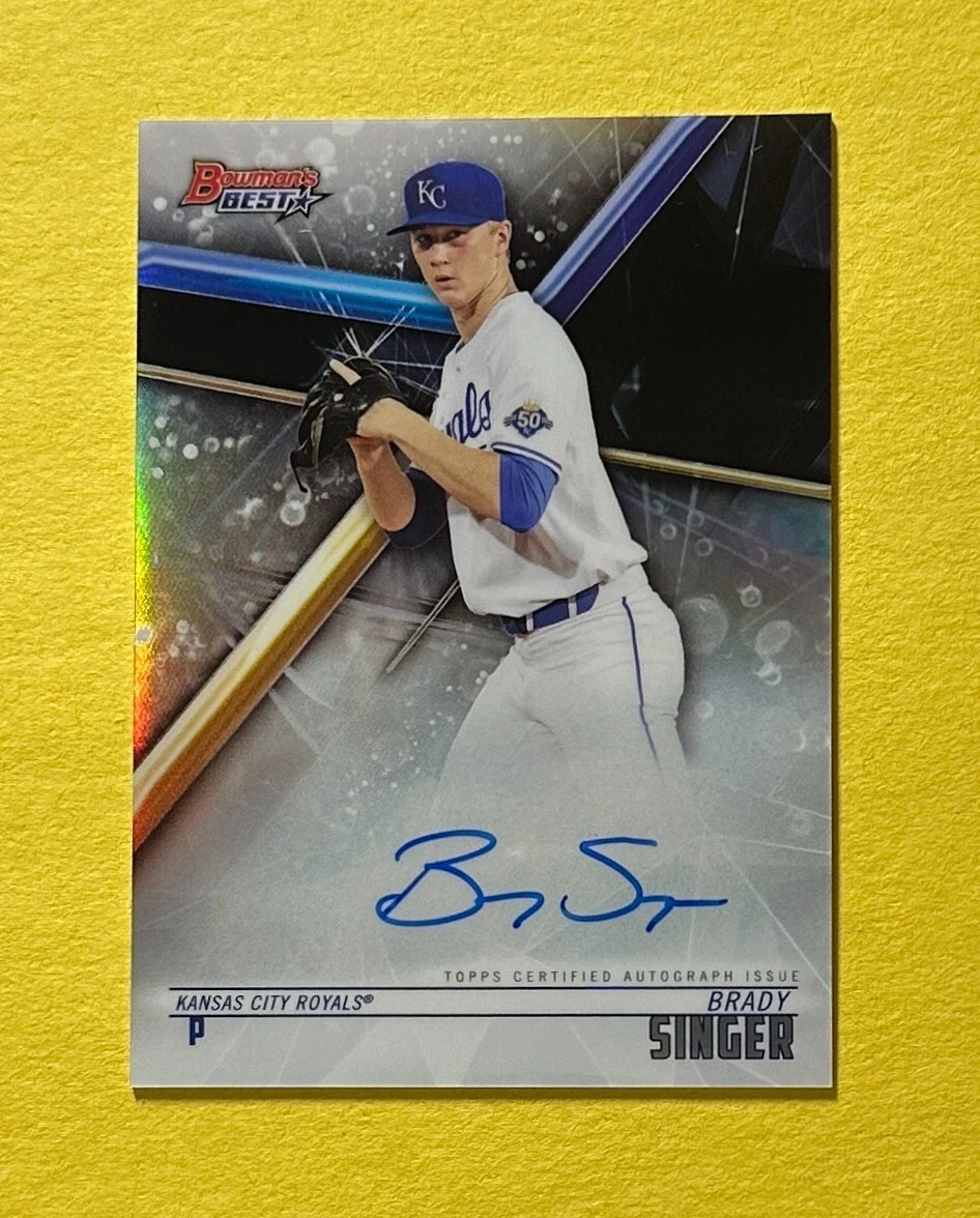 2018 BOWMAN'S BEST BRADY SINGER REFRACTOR AUTO #B18-BS ROYALS
