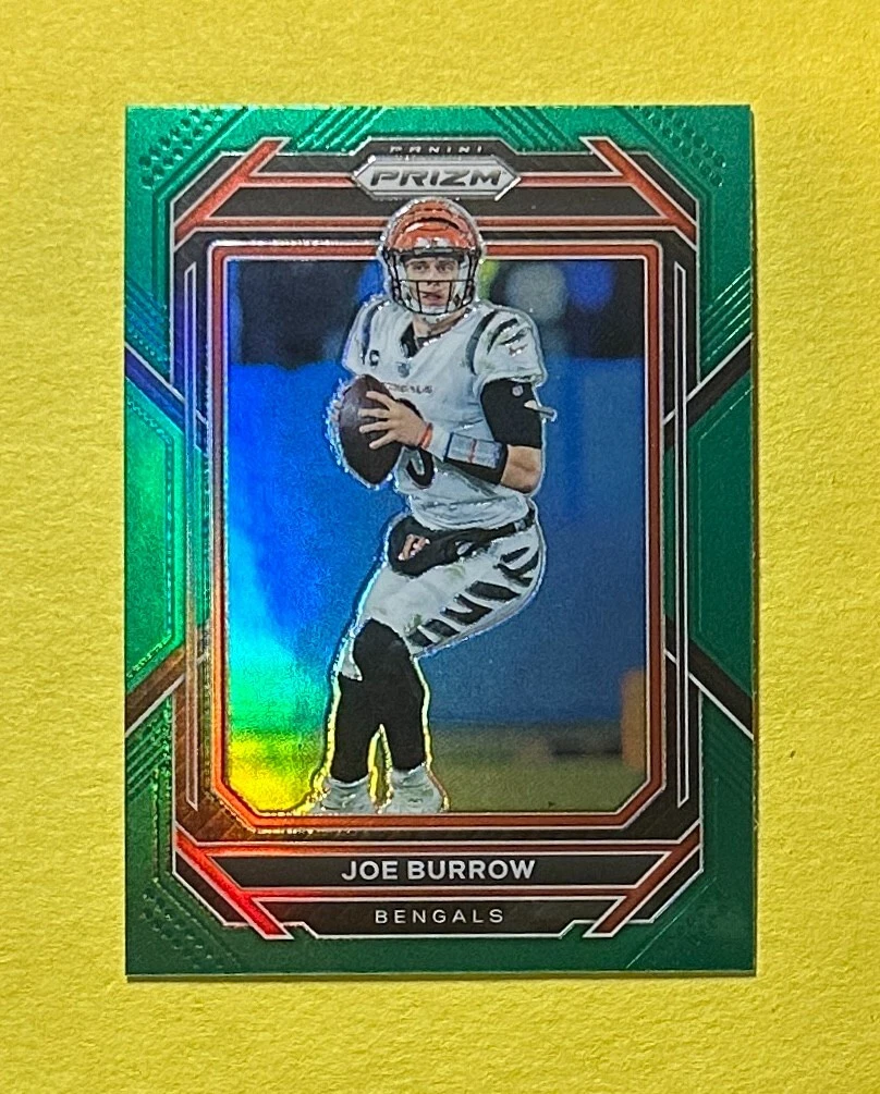 2022 PANINI PRIZM JOE BURROW GREEN SP #56 BENGALS

