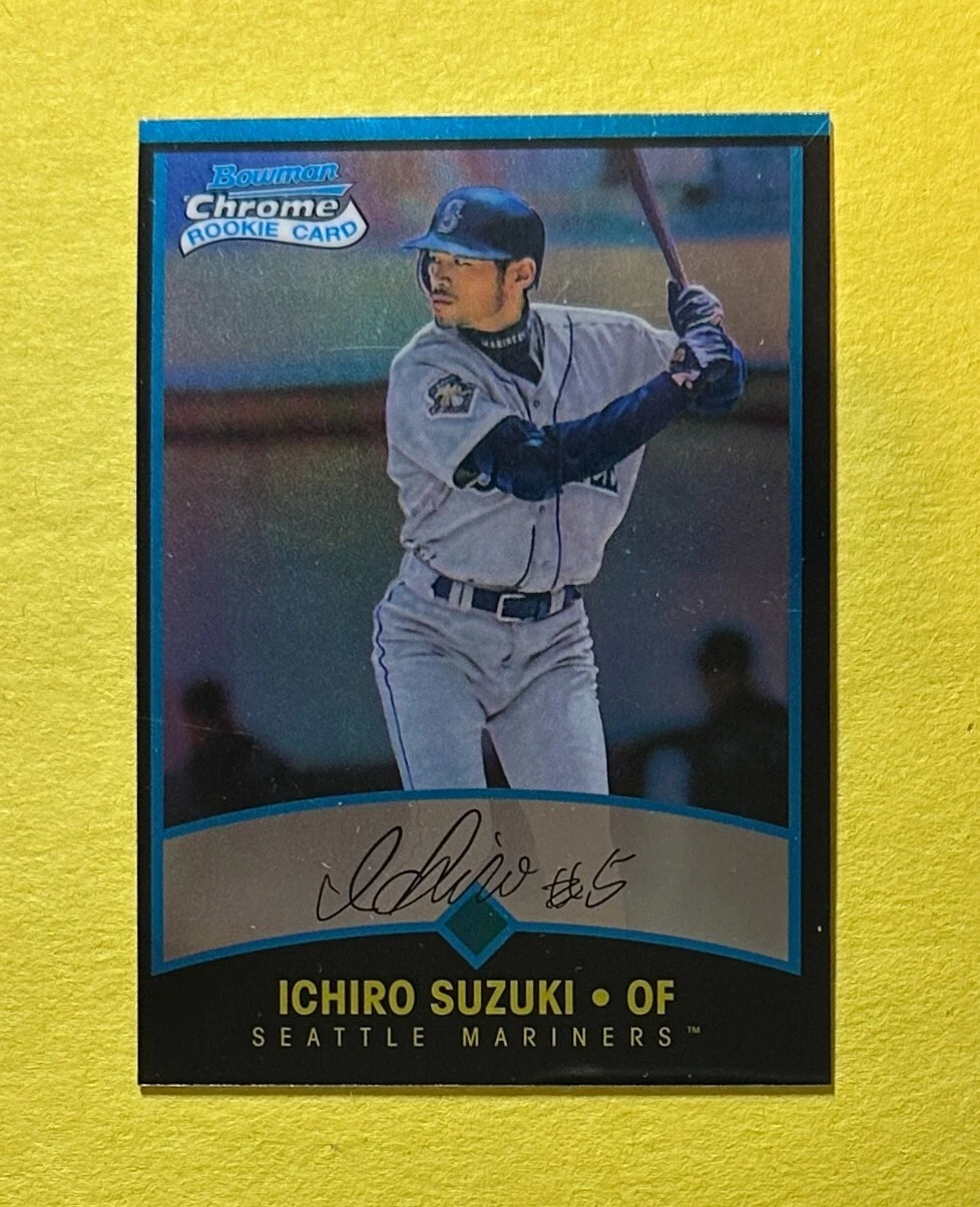 2011 TOPPS ICHIRO SUZUKI BOWMAN CHROME ROOKIE CARD REPRINT #351 MARINERS
